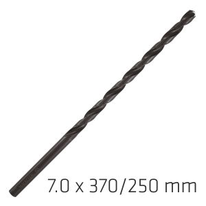 HSS DRILL BIT 7MM 370X250MM EXTRA LONG