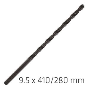 HSS DRILL BIT 9.5MM 410X280MM EXTRA LONG