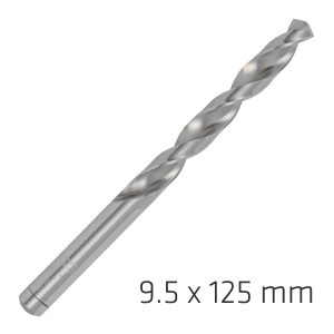 ALPEN PRO HSS 9.5MM DRILL DIN 338 RN 135 SPLIT POINT PLASTIC WALLET