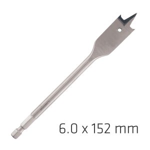 ALPEN SPADE BIT 6MMX152MM