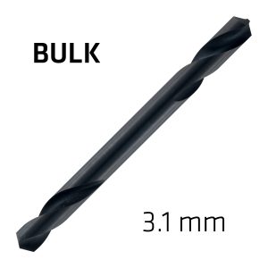 HSS SUPER DRILL BIT DOUBLE ENDED 3.1MM BULK