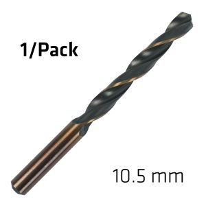 HSS SPRINT MASTER  10.5MM X1 SLEEVED DIN338 ALPEN DRILL BIT