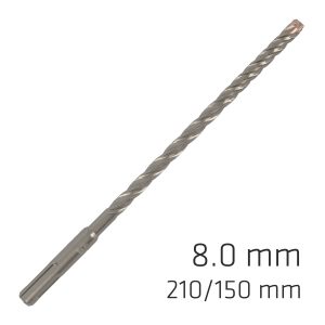 FORCE X 8.0 x 210/150 SDS-PLUS REBAR DRILL BIT X4 CUTTING EDGES