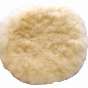 POLISHING BONNET WOOL HOOK AND LOOP 125MM 5'